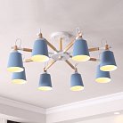 Потолочная люстра VARDA 8 lamps Blue ImperiumLoft 208241-26 VARDA01