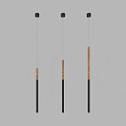 Подвесной светодиодный светильник Ledron HL012 Wooden 300 Black