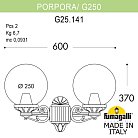 Светильник уличный настенный FUMAGALLI PORPORA/G250 G25.141.000.VZF1R