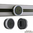 Трековая розетка, 2.1A 18W 250V Arte Milano 380066TS LED/USB-Type-C Grey Am