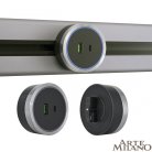 Трековая розетка, 2.1A 18W 250V Arte Milano 380066TS LED/USB-Type-C Grey Am