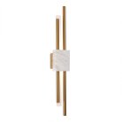 Бра Латунь/Латунь, Белый LED 2*3W 3000K ST-Luce SL6116.351.02 BRIGHTON