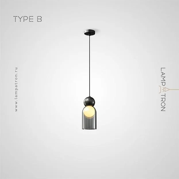 Подвесной светильник FANUEL Тип B. Цвет Черный Lampatron f-fanuel-b-black 7336-20211 Подвесной светильник FANUEL Тип B. Цвет Черный Lampatron f-fanuel-b-black 7336-20211