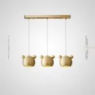 Готовая комбинация светильников BEAR COMBO Планка. Цвет Черный Lampatron 7330-20193