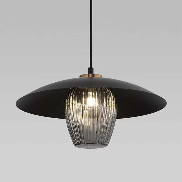 Подвесной светильник Eurosvet 50259/1 черный/дымчатый a064946 Kamari