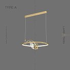 Кольцевые люстры и светильники BIRDIE LUX Тип A. Цвет Латунь Lampatron birdie-lux-a-brass 5931-15718