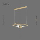 Кольцевые люстры и светильники BIRDIE LUX Тип A. Цвет Латунь Lampatron birdie-lux-a-brass 5931-15718