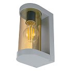 Светильник садово-парковый DH1901, на стену, E27 230V, серый/янтарный Feron 52189 Бостон