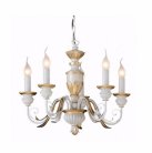 Подвесная люстра Ideal Lux 012865 FIRENZE SP5 BIANCO ANTICO