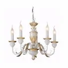 Подвесная люстра Ideal Lux 012865 FIRENZE SP5 BIANCO ANTICO