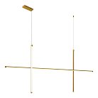 Светильник подвесной Матовое золото LED 1*50W 3000K ST-Luce SL6207.203.50 RETICO