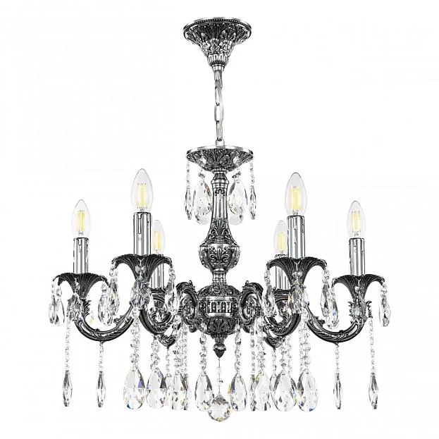 Люстра с хрустальными подвесками Bohemia Ivele Crystal AL79101/6/175 A NB