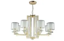 Люстра Crystal Lux NICOLAS SP-PL8 GOLD/WHITE 3401/308
