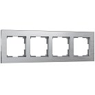 Рамка на 4 поста Werkel W0041706 (алюминий) a050953 Aluminium