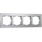 Рамка на 4 поста Werkel W0041706 (алюминий) a050953 Aluminium