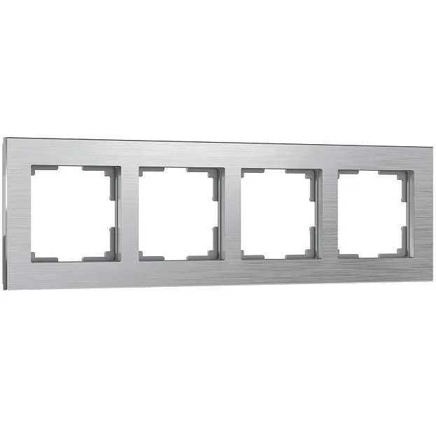 Рамка на 4 поста Werkel W0041706 (алюминий) a050953 Aluminium