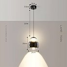 Подвесной светильник SYRUS EXTRA Цвет жемчужно-черный. Стандарт Lampatron syrus-extra-black 8595-23943