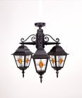 Потолочный светильник уличный Oasis Light 79970МAlgY/3 Bl QUADRO M lead GLASS