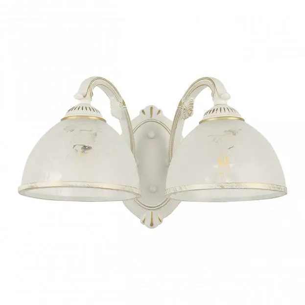Бра с плафонами Arte Milano 349737/2W WT+G AM349737 Бра с плафонами Arte Milano 349737/2W WT+G AM349737