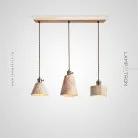 Готовая комбинация светильников MODESTUS COMBO Светлое Дерево. Планка Lampatron 7115-19522