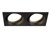 Встраиваемый светильник Ambrella light TN6661/2 BK черный IP44 GX53/2 220*110*48