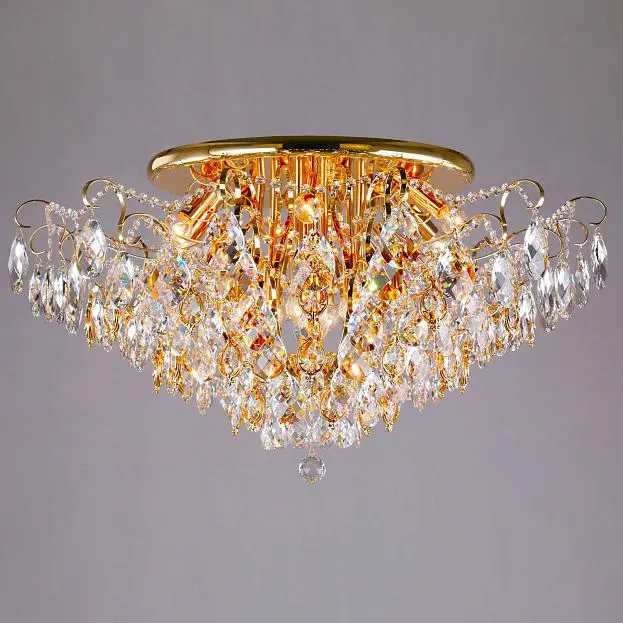 Потолочная люстра Eurosvet 10081/12 золото/прозрачный хрусталь Strotskis Crystal 00000081846 Потолочная люстра Eurosvet 10081/12 золото/прозрачный хрусталь Strotskis Crystal 00000081846