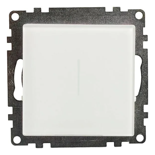 Выключатель 1-клавишный сенсорный (механизм) 250В, 2,5А, серия Катрин, белый Stekker 50274 GLS2-7203-01