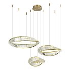 Светильник подвесной Латунь/Прозрачный LED 1*97W 4000K ST-Luce SL6204.311.03 RITORTO