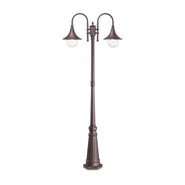 Садово-парковый светильник Ideal Lux Cima PT2 Coffee 246840 Садово-парковый светильник Ideal Lux Cima PT2 Coffee 246840