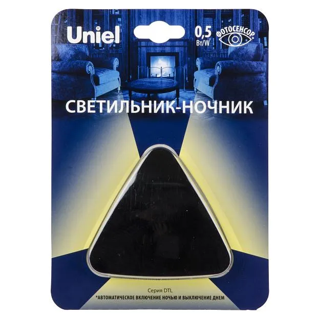 Ночник Uniel DTL-320 Треугольник/Black/Sensor Ночник Uniel DTL-320 Треугольник/Black/Sensor