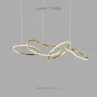 Реечный, рядный светильник LYCAN 4 кольца. Нейтральный свет Lampatron 3326-22825