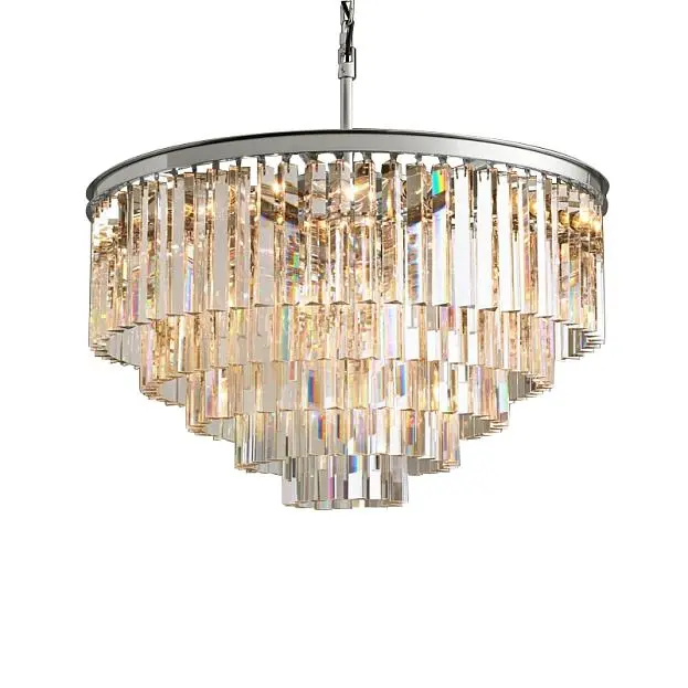 Люстра  Delight Collection 10A chrome/clear 1920s Odeon