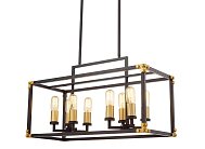 Подвесной светильник Lumina Deco LDP 1140-8 BK+MD Waldorf