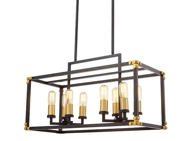 Подвесной светильник Lumina Deco LDP 1140-8 BK+MD Waldorf Подвесной светильник Lumina Deco LDP 1140-8 BK+MD Waldorf