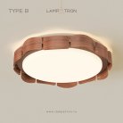Потолочный светильник SHELT Тип В. Цвет темное дерево Lampatron 8532-23665