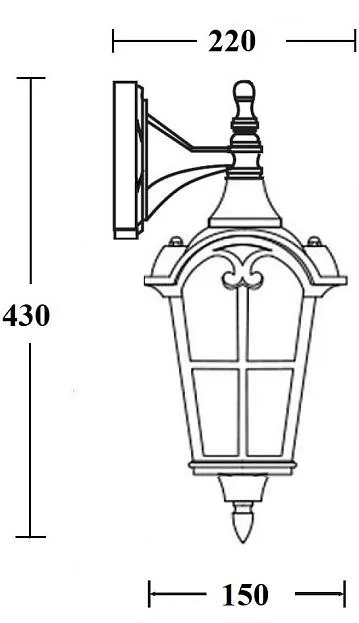 Настенный фонарь уличный Oasis Light 86102/04 GB PORTO Настенный фонарь уличный Oasis Light 86102/04 GB PORTO
