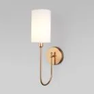 Настенный светильник с тканевым абажуром Eurosvet 60164/1 латунь a065752 Abbey