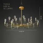 Люстра GLORIOLE UP Тип B. Размер XL. 30 LED Lampatron gloriole-up-b-xl 9129-26012