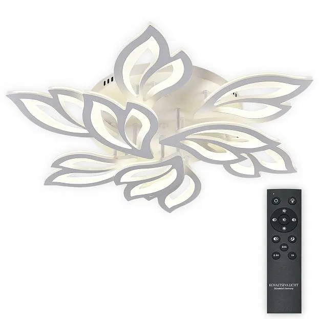 Потолочная люстра светодиодная с пультом Natali Kovaltseva LED LAMPS 85004 Sand Ii