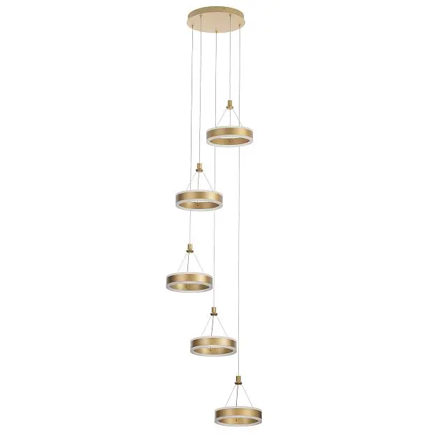 Подвесной светильник Золото LED Citilux CL719052 Дуэт Подвесной светильник Золото LED Citilux CL719052 Дуэт