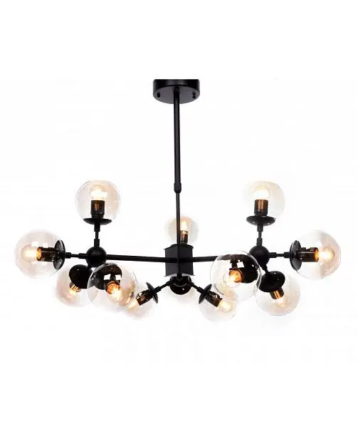 Подвесная люстра Lumina Deco Zodiak W12 LDP 160-12 BK Подвесная люстра Lumina Deco Zodiak W12 LDP 160-12 BK