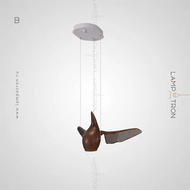 Подвесной светильник HANSY Размер B. Цвет Темное Дерево Lampatron 3577-8790 Подвесной светильник HANSY Размер B. Цвет Темное Дерево Lampatron 3577-8790