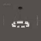 Кольцевые люстры и светильники BRIAND 9 ламп. Цвет Черный Lampatron briand-9-black 6930-19000