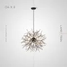 Люстра MARITZA 8 ламп. Цвет Белый Lampatron maritza-8-white 5836-15443