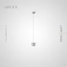 Подвесной светильник BUNK 3 лампы. Цвет Белый Lampatron 7561-21154