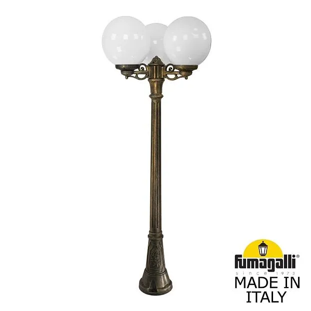 Садово-парковый фонарь FUMAGALLI ARTU BISSO/G300 3L G30.158.S30.BYE27 Античная бронза