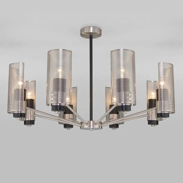 Люстра на штанге Eurosvet 70139/8 никель Grino a057948