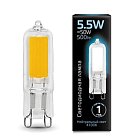 Лампа Gauss 107809205 G9 5.5W 4100K колба прозрачная