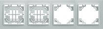 Рамка 4-местная горизонтальная STEKKER 39057 PPFR00-9004-01 Эрна, белый