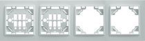 Рамка 4-местная горизонтальная STEKKER 39057 PPFR00-9004-01 Эрна, белый